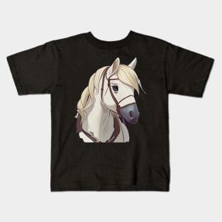 Colorful Fjord Horse Artwork 17 Kids T-Shirt